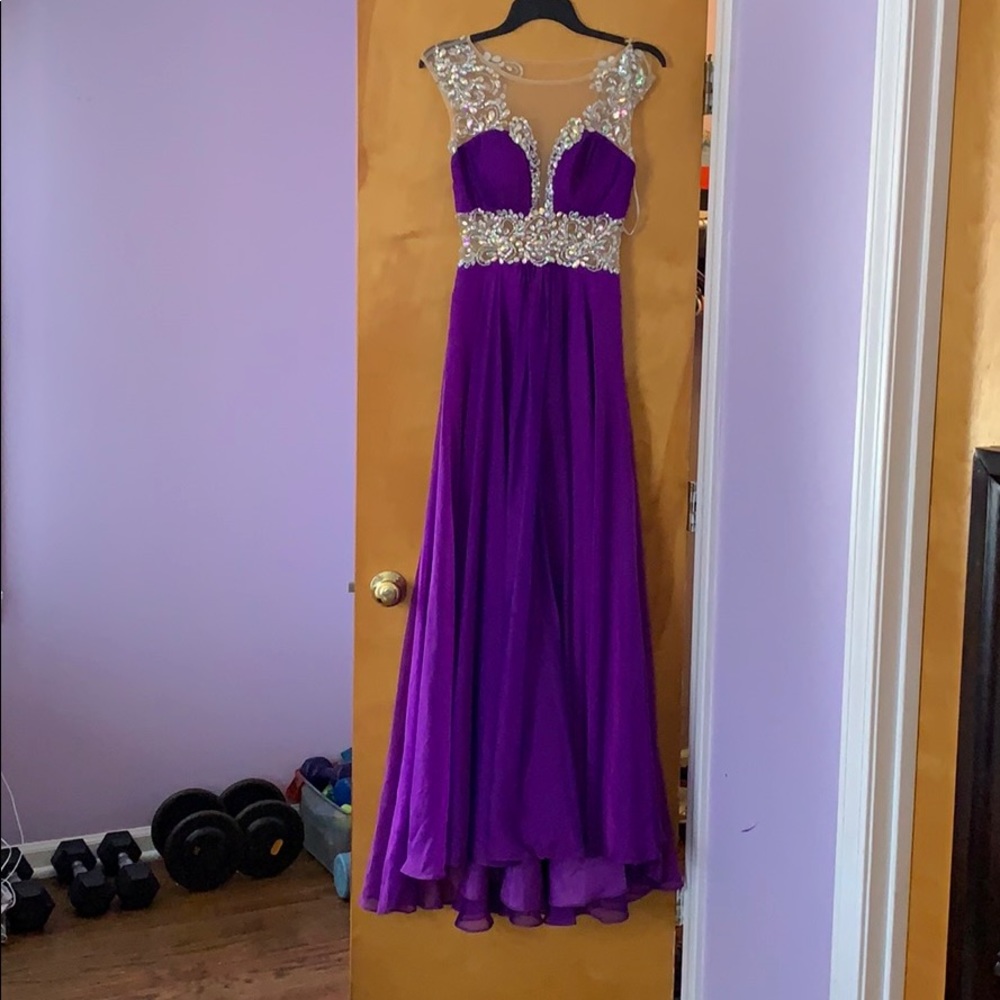 Purple prom dress
